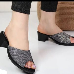 کفش دمپایی پاشنه دار جنس رویه لمه