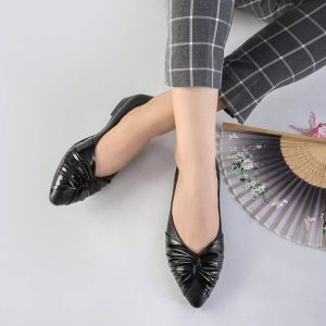 کفش کالج رویه ورنی طرح پاپیون